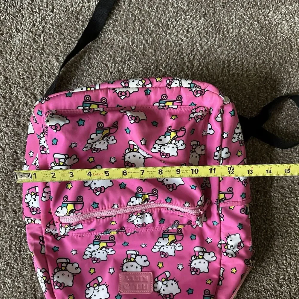 Hello Kitty Pink Backpack Print Pink Bioworld School Travel Strap
